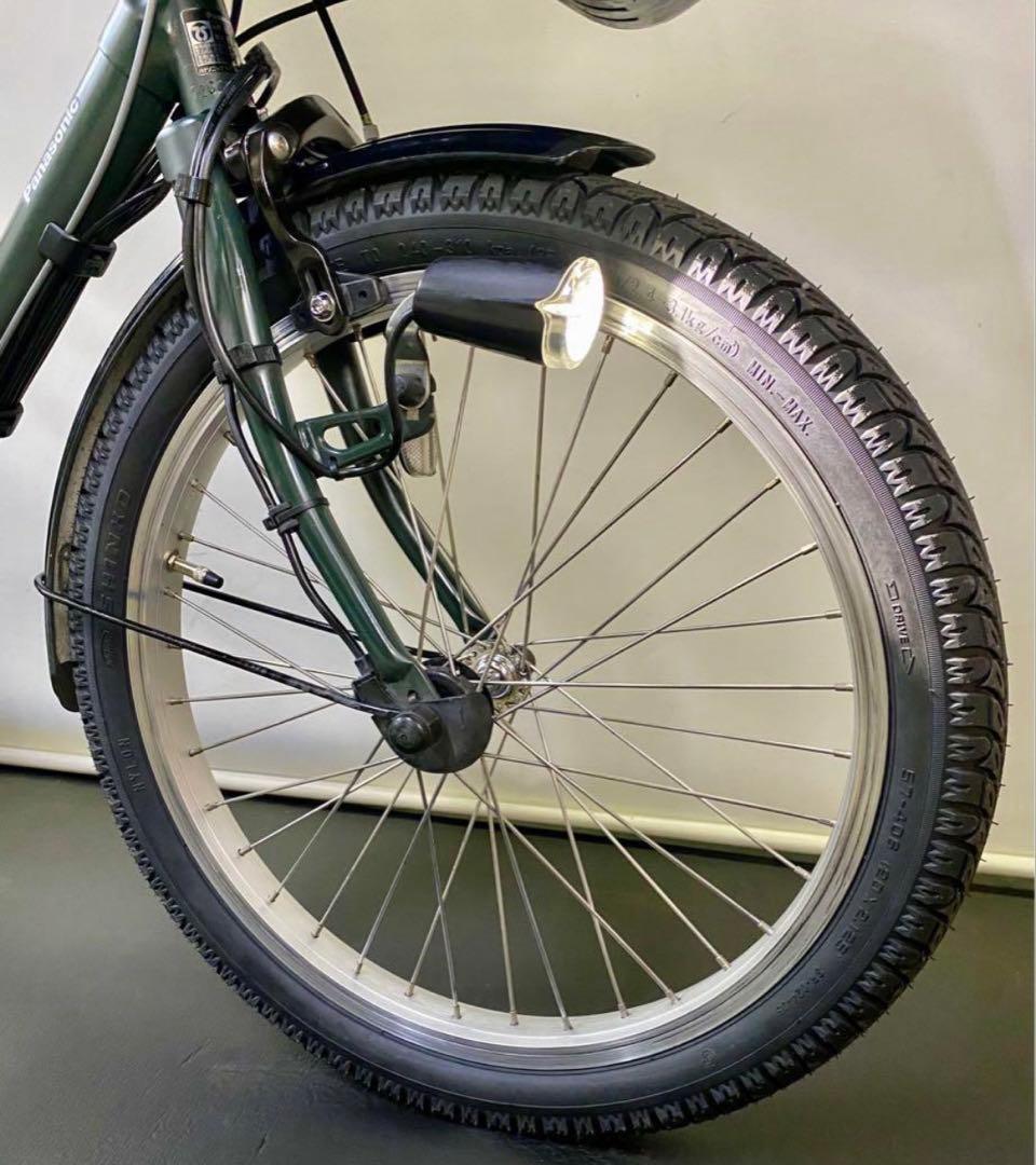 1年保証 新型　パナソニック　ギュットミニ　子供乗せ　カーキ　電動アシスト自転車