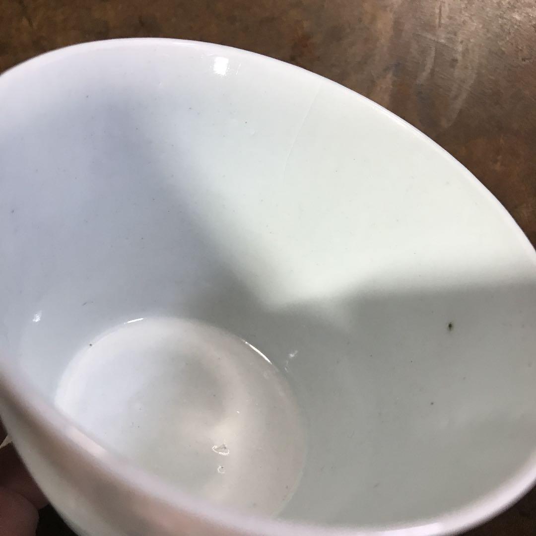 古伊万里　大振　染付　蕎麦猪口　向付　若葉文　江戸中期　蕎麦猪口　骨董