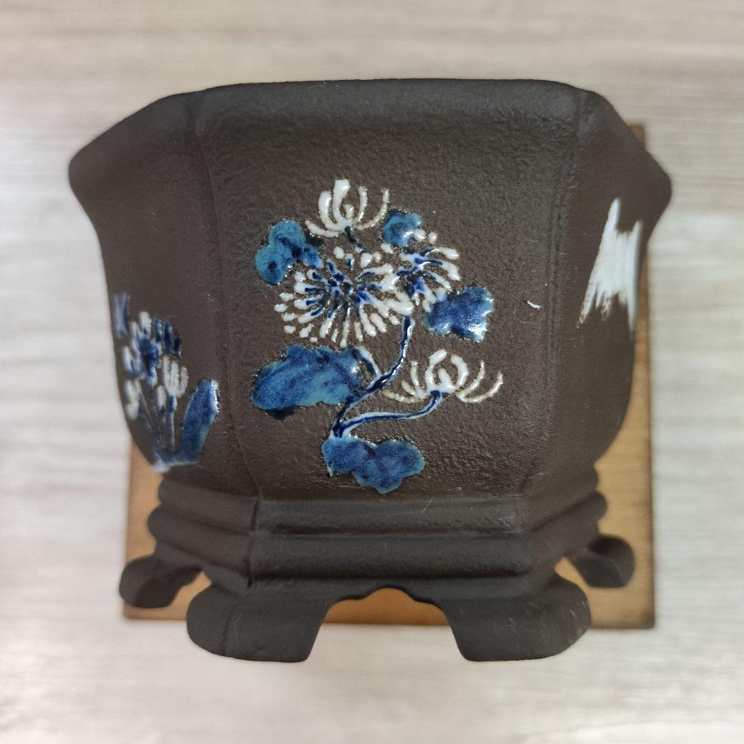 018.【陶翠】 創業 八十周年 記念鉢/木箱付き/３点セット