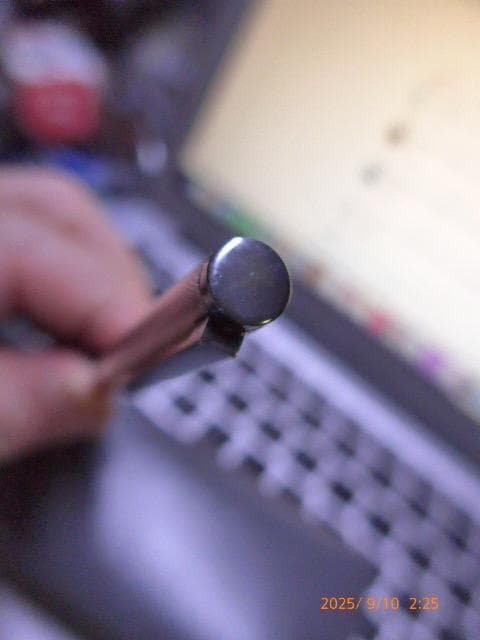 ダンヒルの高級万年筆ジェムラインの14Kペン先 F 銀張りのバーレイ。美品。箱付