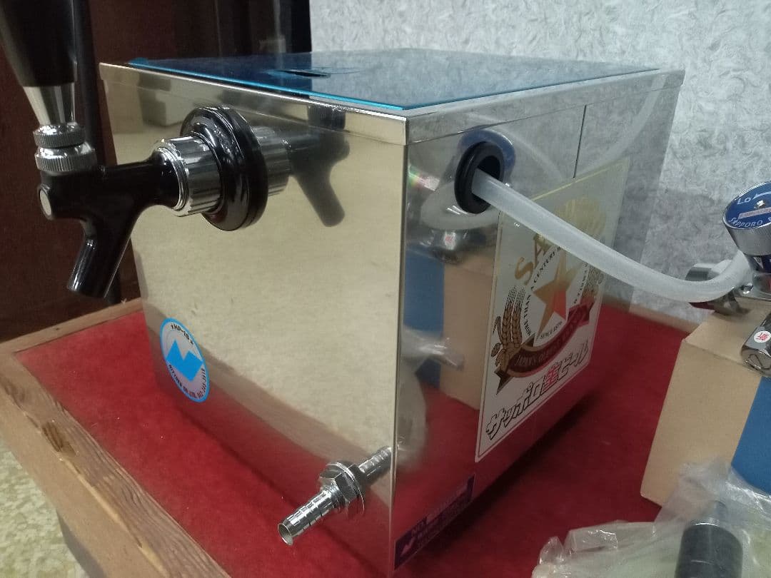 ニットク　氷冷式ビールサーバー　 予備品多数　ミニガス3本付き