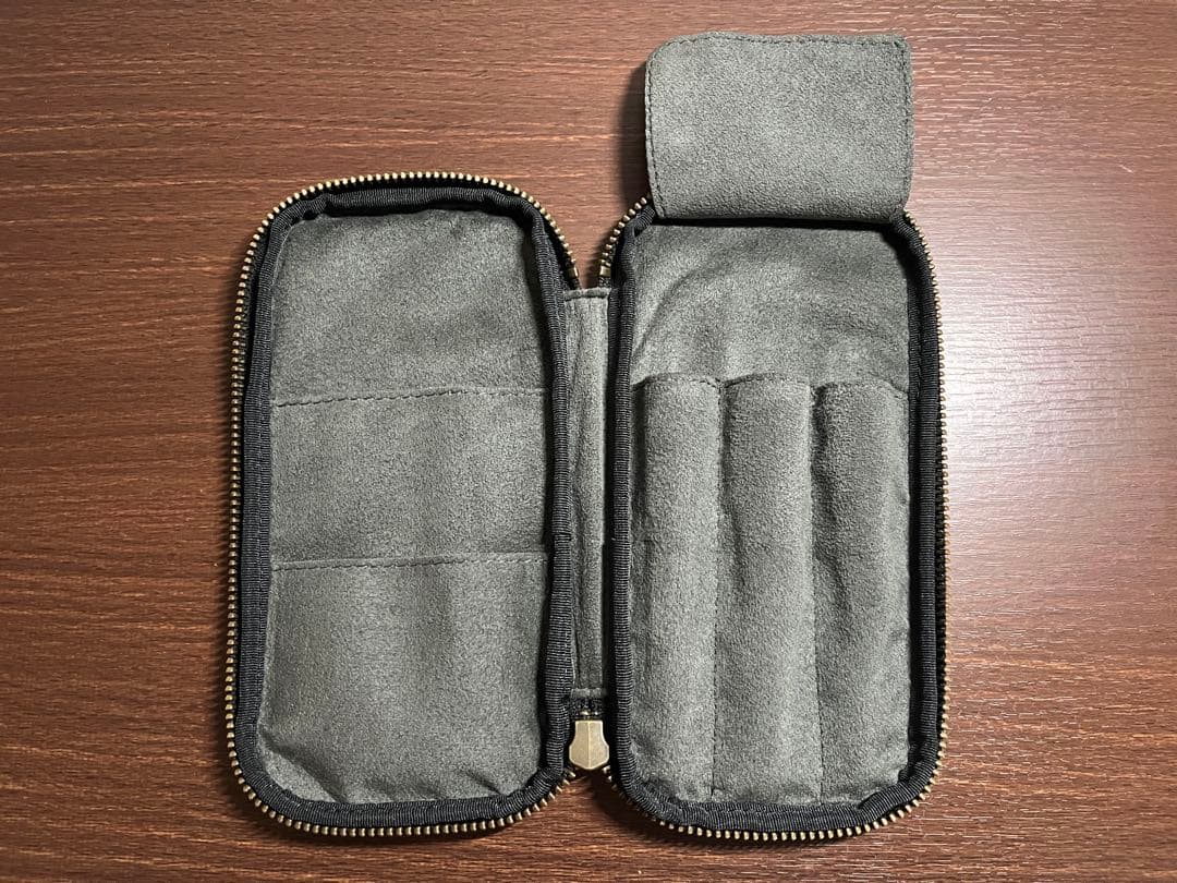 アンドリーベ &liebe 栃木レザー ジップペンケース 筆箱 万年筆