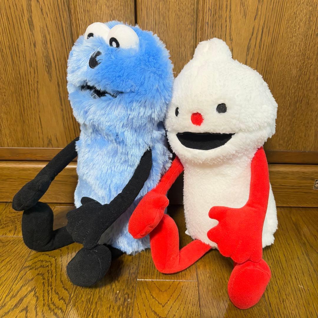 パペットスンスン おすわりBigぬいぐるみ スンスン＆ノンノン セット