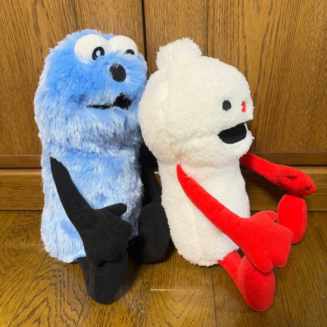 パペットスンスン おすわりBigぬいぐるみ スンスン＆ノンノン セット