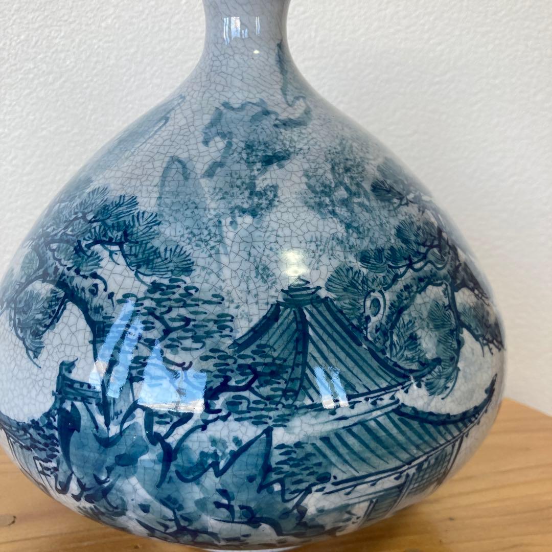 有田焼　深山窯　山水花瓶