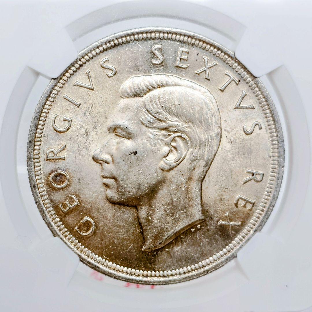 1952年 アフリカ ジョージ6世 5シリング NGC MS61
