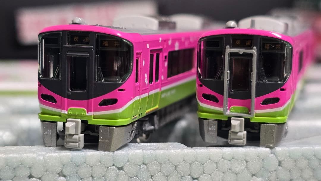 1月まで ハピラインふくい 521系 フルラッピング 2両