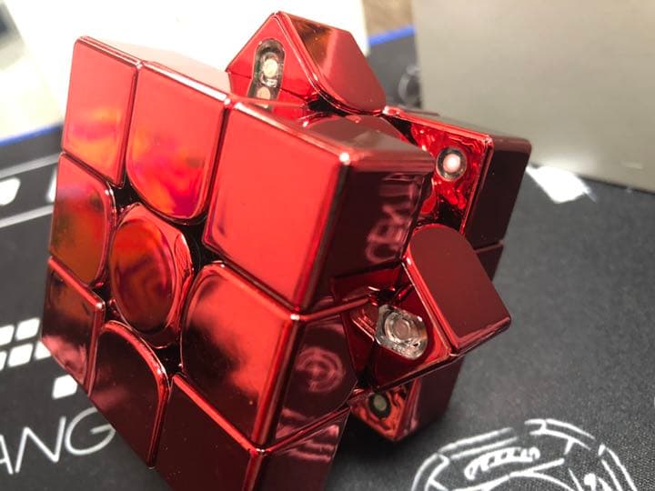 GAN 356XSM llic「電気メッキ」赤色 ルービックキューブ