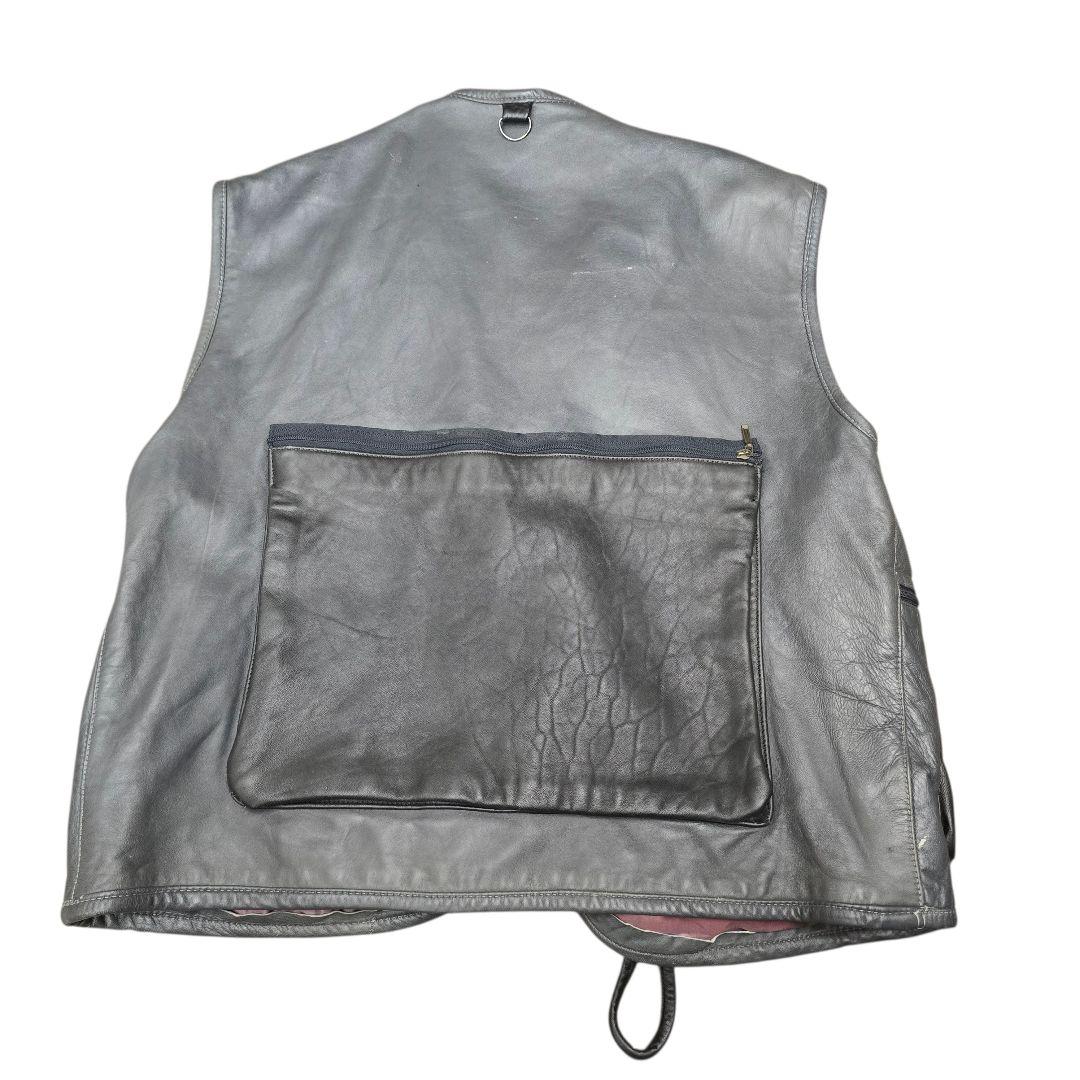 AVANT GARDE NEWS 本革レザー フィッシングベスト バイカー