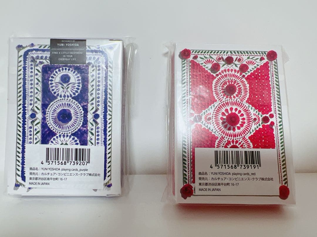 【吉田ユニ】PLAYING CARDS トランプ　赤紫 (POKER SIZE)