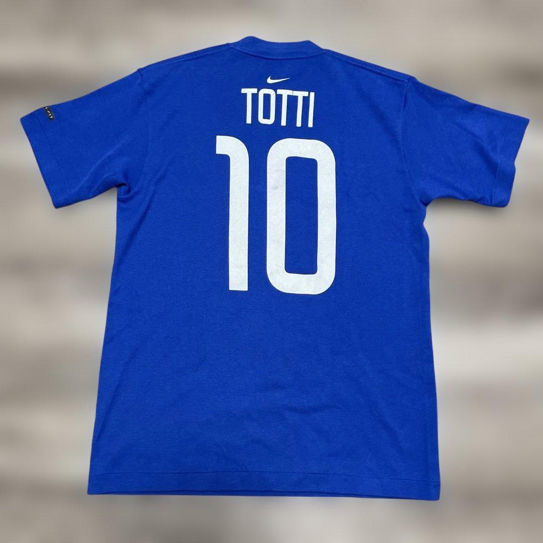激レア NIKE サッカーイタリア代表 10 TOTTI ユニフォーム Tシャツ