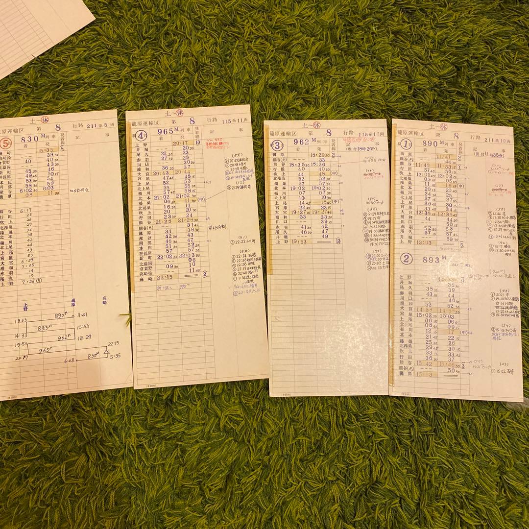 鉄道　スタフ　車掌用　籠原区　12行路