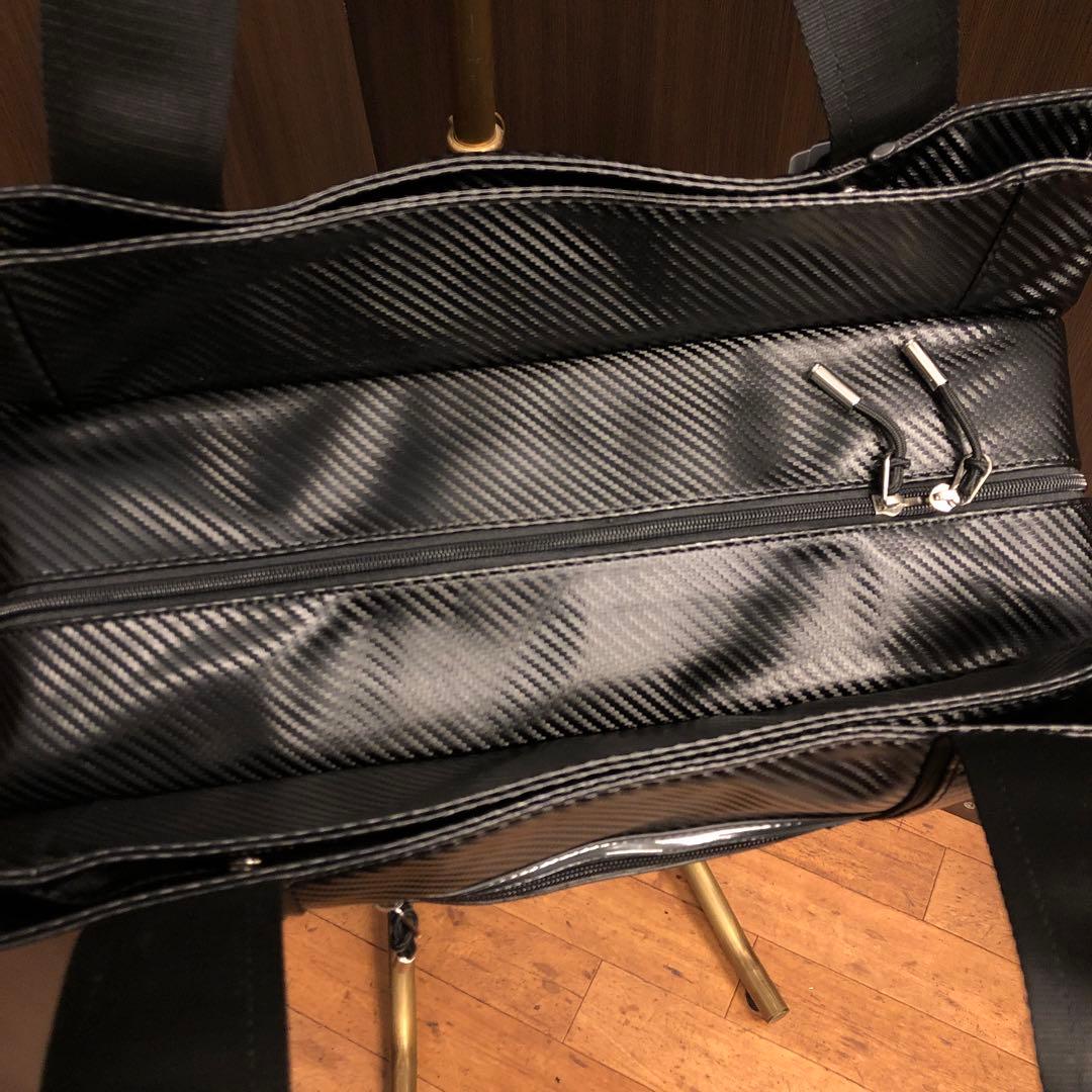 【新品】ダンスウィズドラゴン D3-320010 カーボンレザートートバッグ 黒