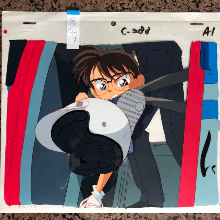 名探偵コナン(青山剛昌) セル画。海外の富裕層でも人気が出てきているようです。