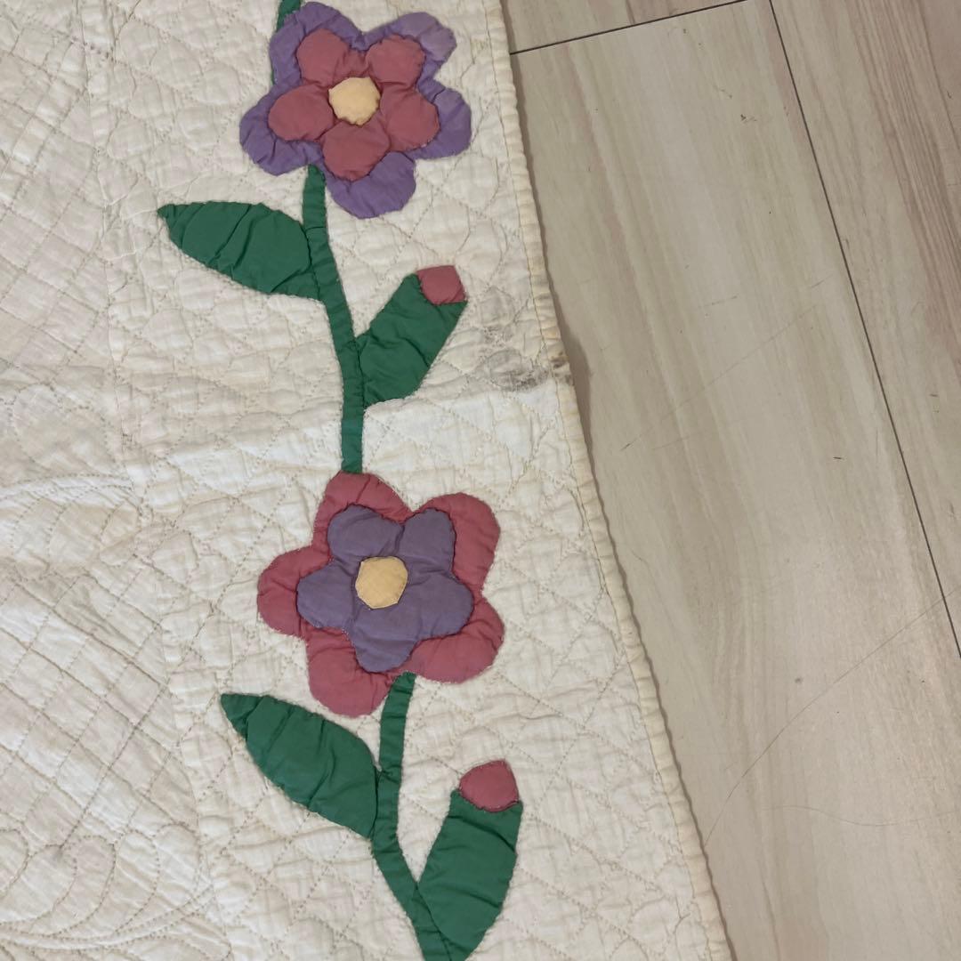 アンティークキルト✴︎フラワーバスケット