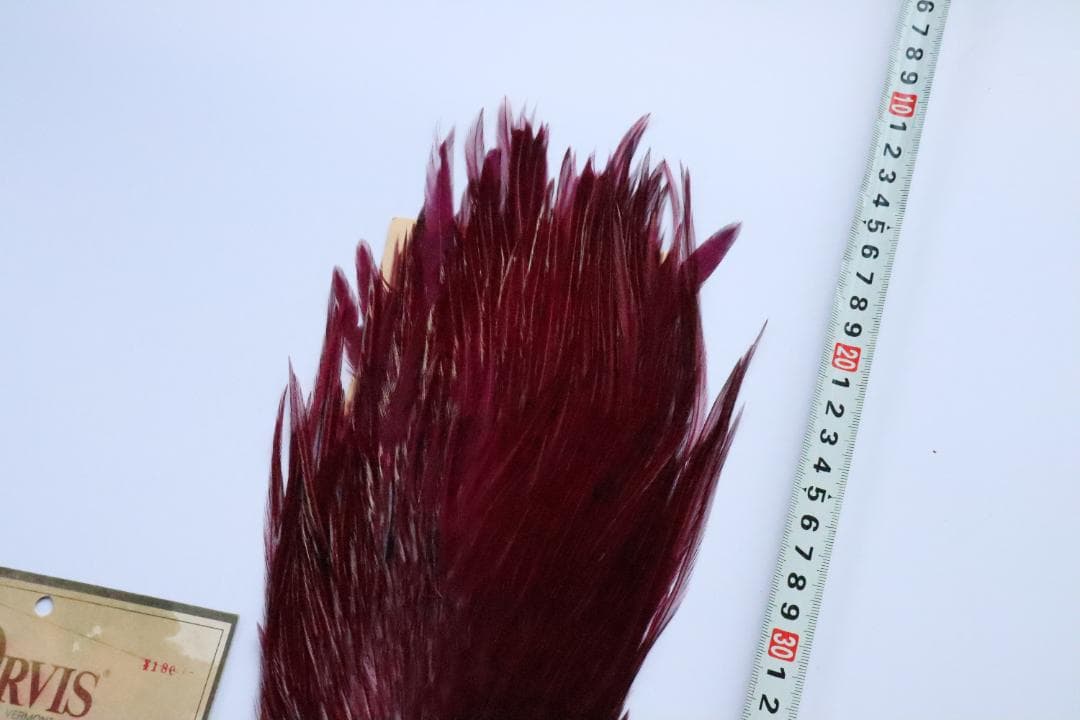 ORVIS エクストラロングサドルパッチ　ワイン　フライフィッシングマテリアル