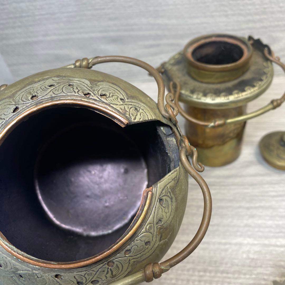 アンティーク雑貨 ボックス　小物入れ　アクセサリーケース　金属製