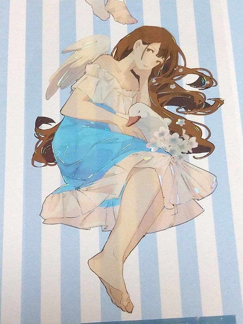 J1102＃湖中仙(贝壳光)没尾巴切り売り海外人物マステ女の子