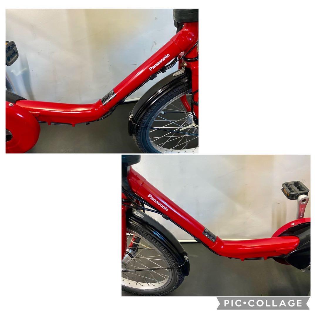 1年保証 新品部品多数　新型　パナソニック　20インチ　赤色　電動アシスト自転車