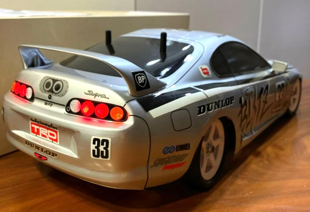 電飾付き タミヤ SP.1291 トヨタ 80スープラ スペアボディ