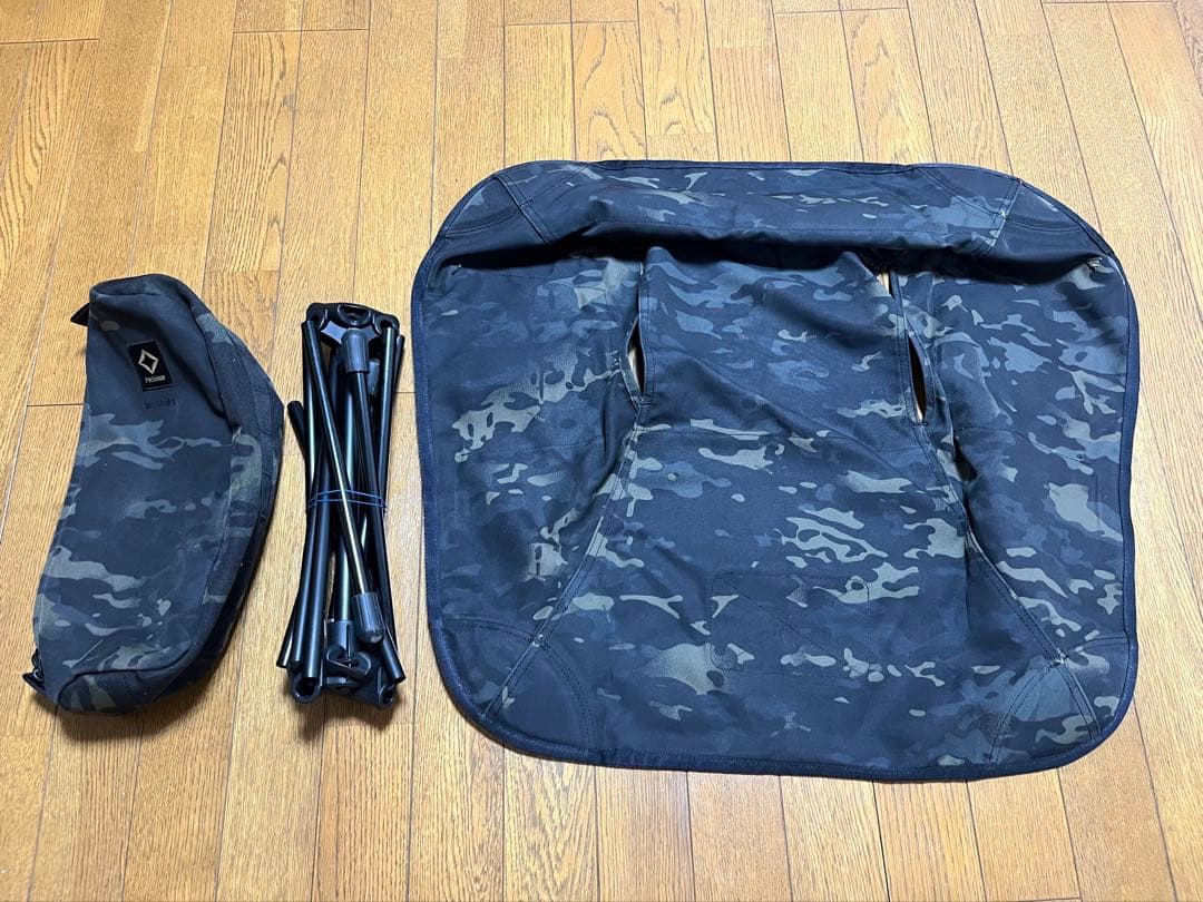 Helinox 希少 ブラックカモ コット テーブル チェア 3点セット