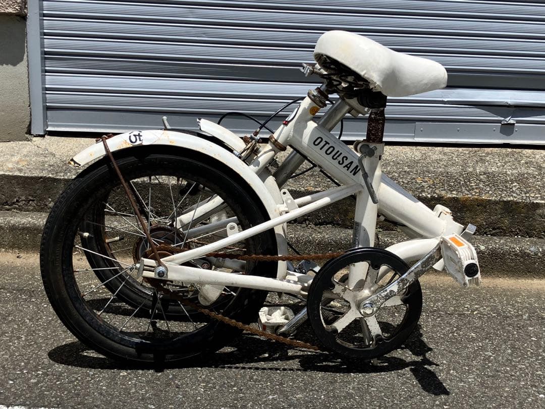 大幅値下【送料込】お父さんバイク★折りたたみ自転車★ソフトバンク★USED