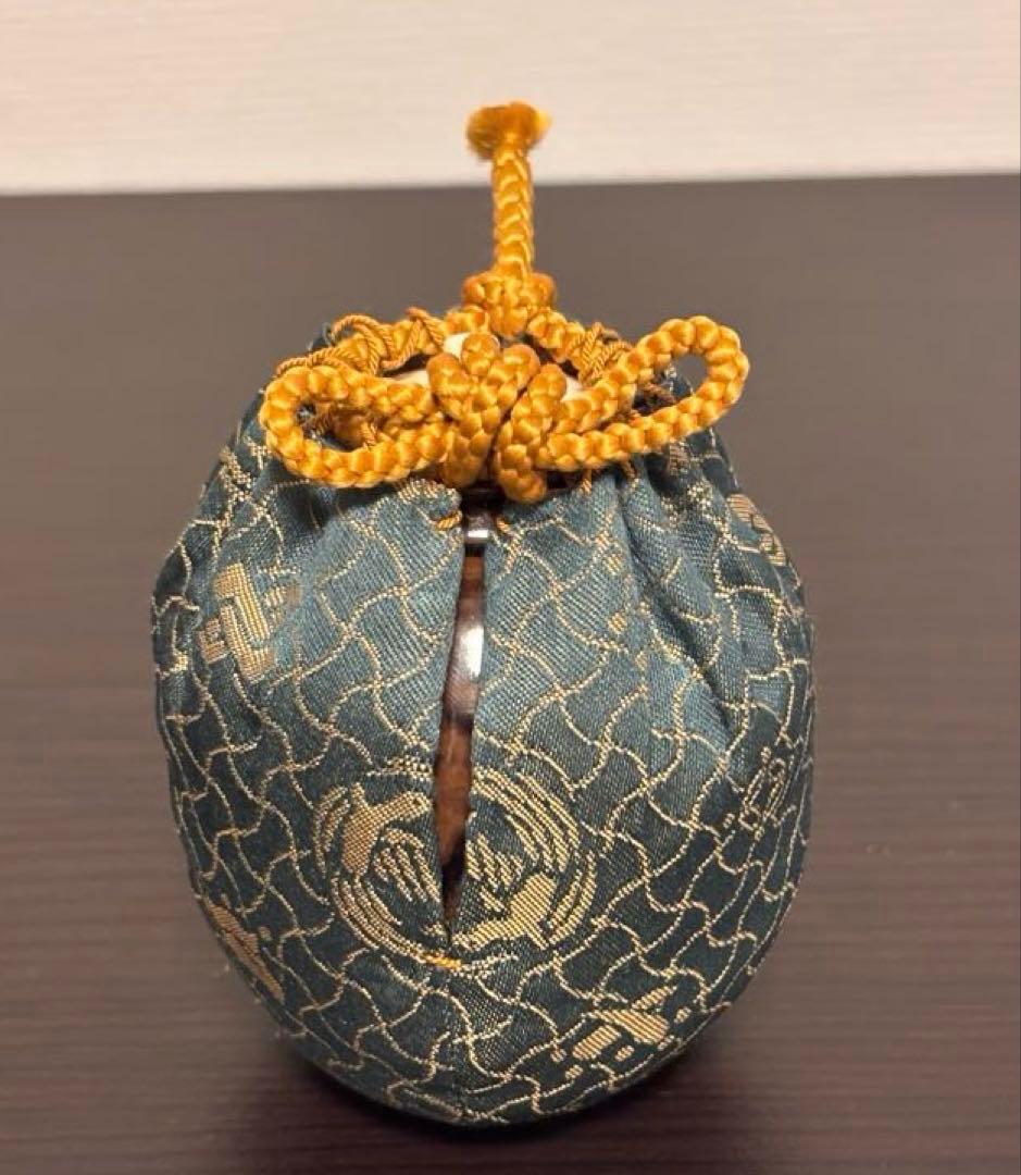 趙誠主作 唐物文琳茶入れ 茶道具