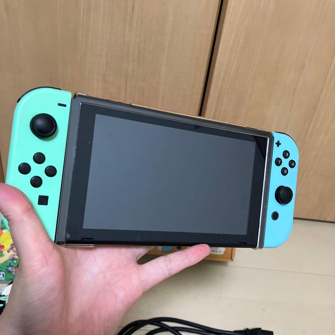 美品Nintendo Switch あつ森仕様 箱 ソフト付き