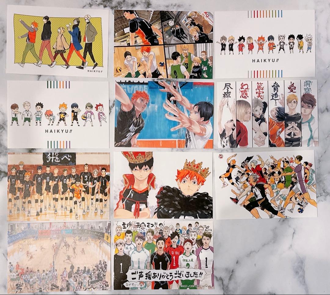 ハイキュー!!展 ポストカード 仙台会場 東京会場 描き下ろし 原作絵 古舘春一