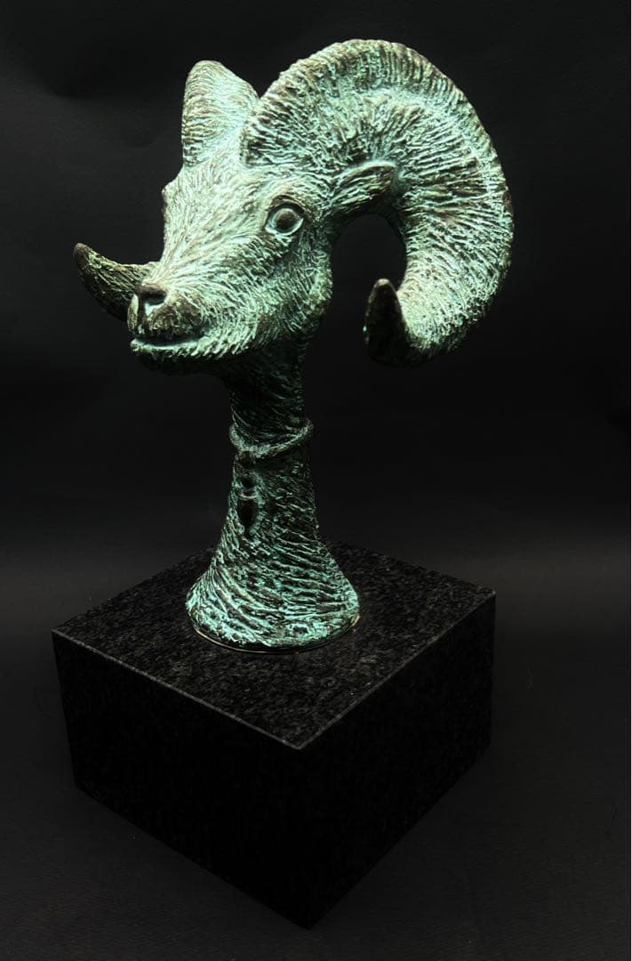 美術品 現代アート 羊の頭 置物 インテリア オブジェ