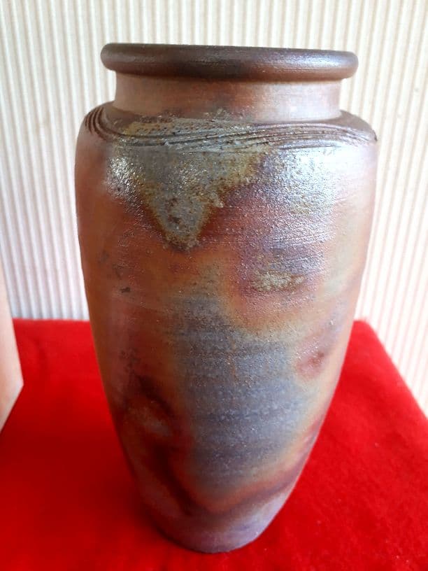 備前焼、小西陶古の花入