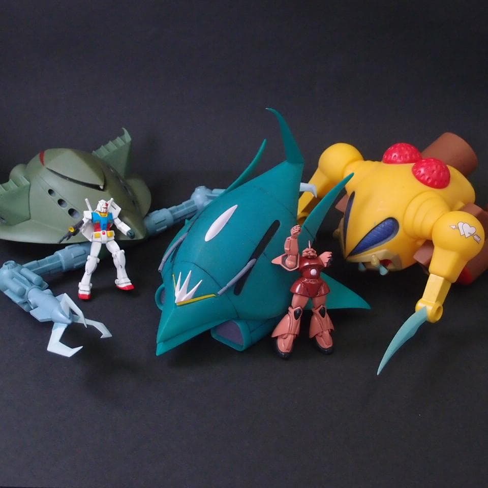 モビルアーマーコレクション　3体セット　ビグロ　エルメス　ザクレロ