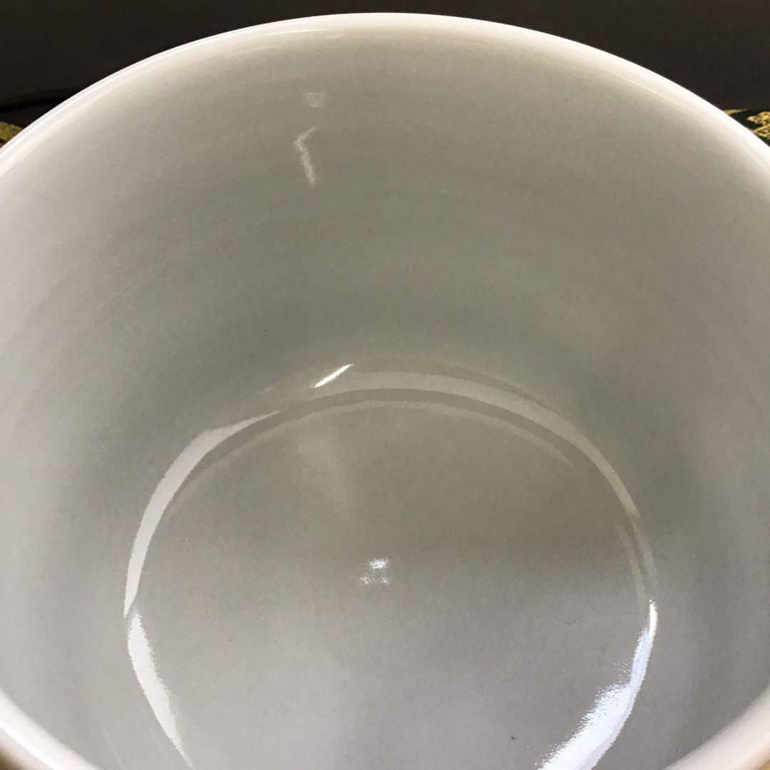 茶道具　火入　染付冠手　昧渓窯永寿作　松尾流妙玄斎書付　共箱　紙箱　N233HI