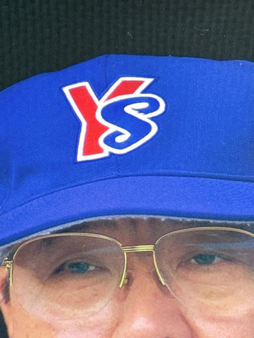 ★ヤクルト 73 野村克也 1998年 勇退記念 サイン入り下敷き 最終戦配布