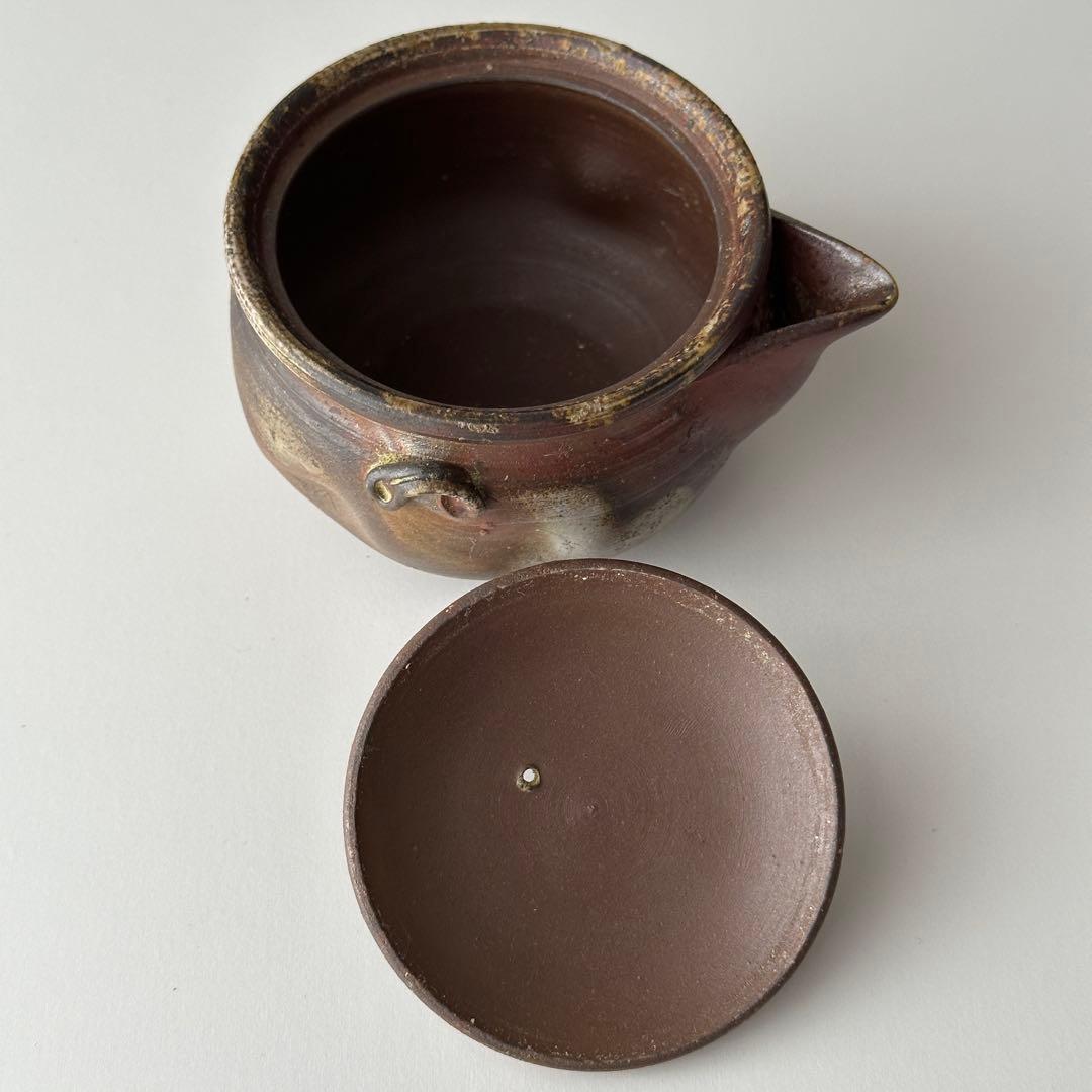 福田一楽 備前 茶器 窯変 宝瓶 松ぼっくり