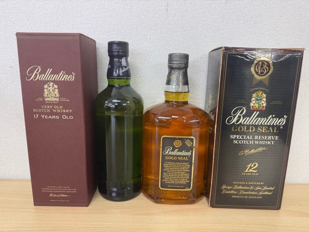 古酒 バランタイン ゴールドシール12年 I000ml 17年 70ml
