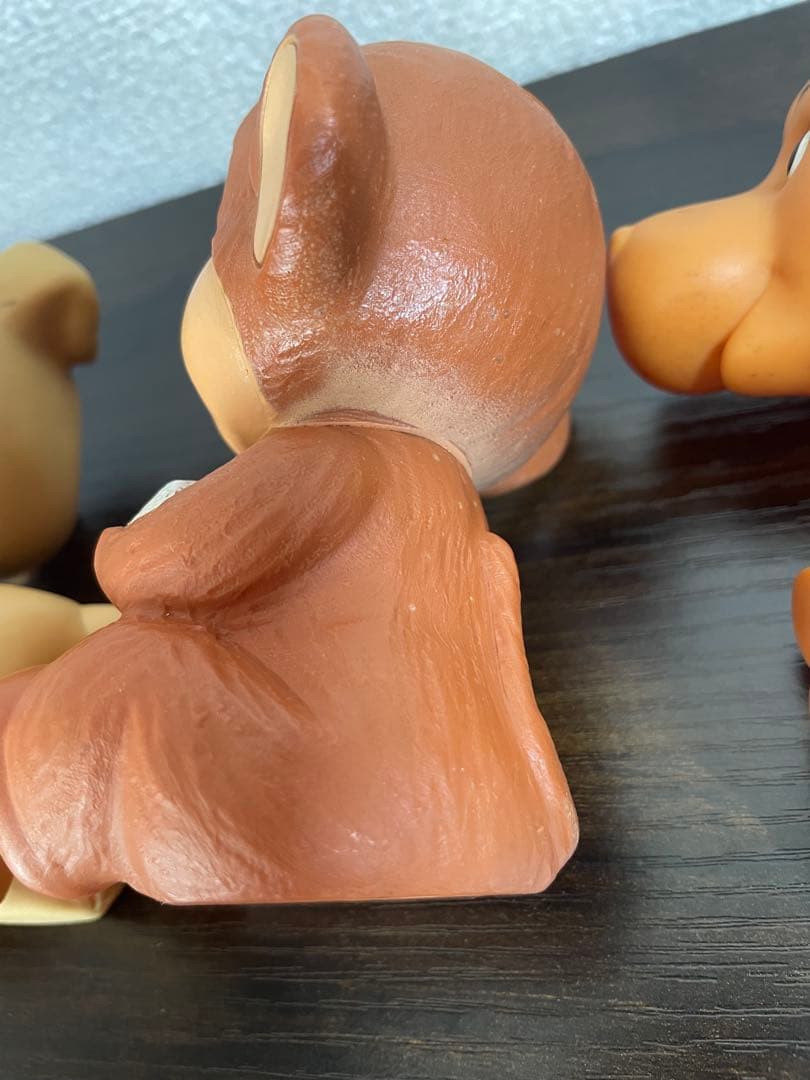 【当時物】昭和レトロ アンティークソフビ貯金箱 農協／農林中金ソフビ貯金箱