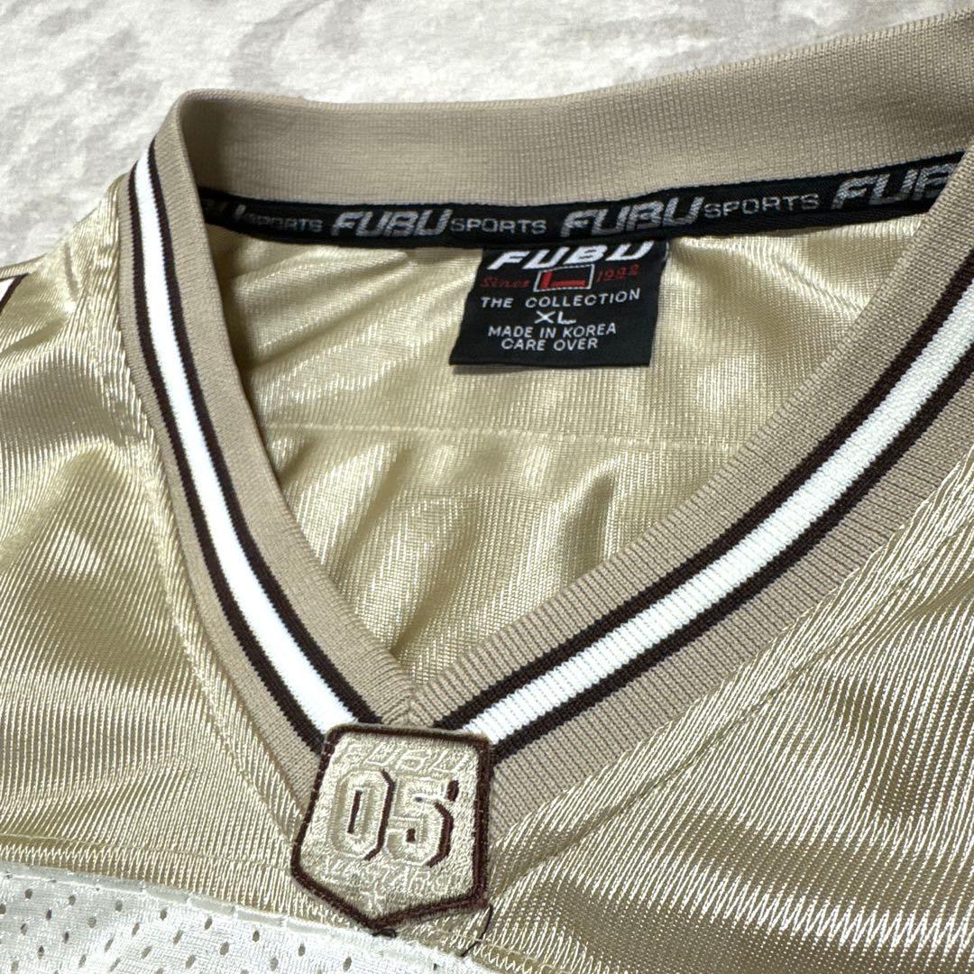 美品！フブ　fubu メッシュ　ゲームシャツ　フットボールシャツ　ＸＬ