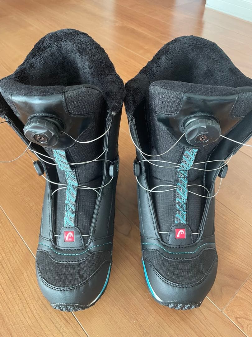 美品 スノーボードブーツhead JR BOA 24.5/25.5cm ジュニア