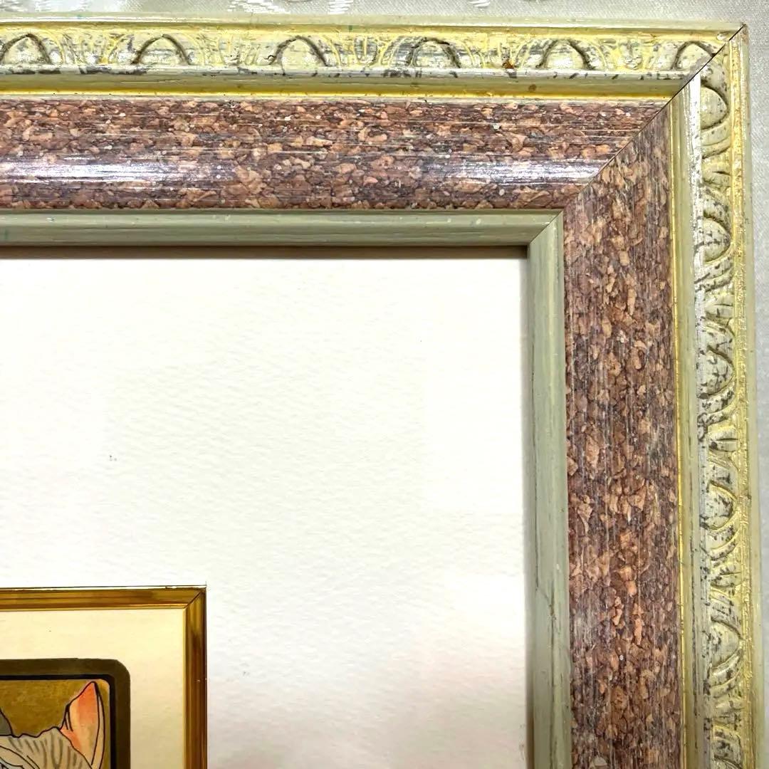 【高級額装】【美品】ミュシャ詩 ナンバー入り