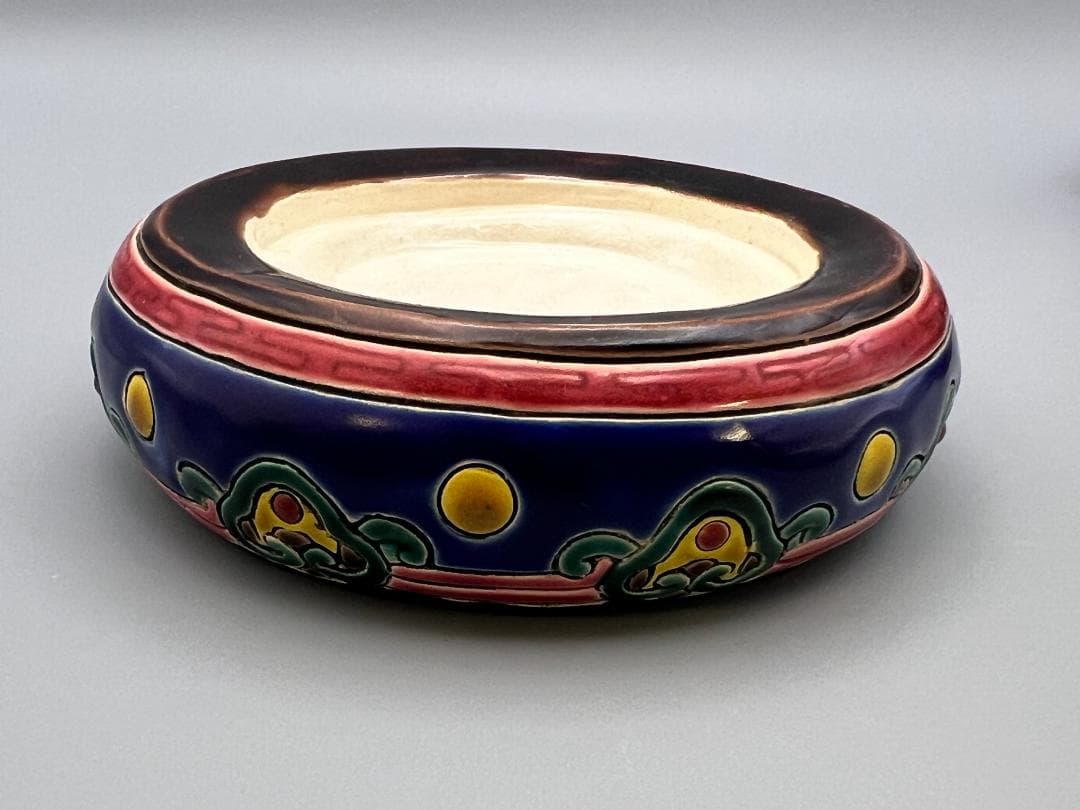 龍形　置物　智盧　陶光　林智信　林俊亨作　交趾焼　陶磁器　台湾交趾