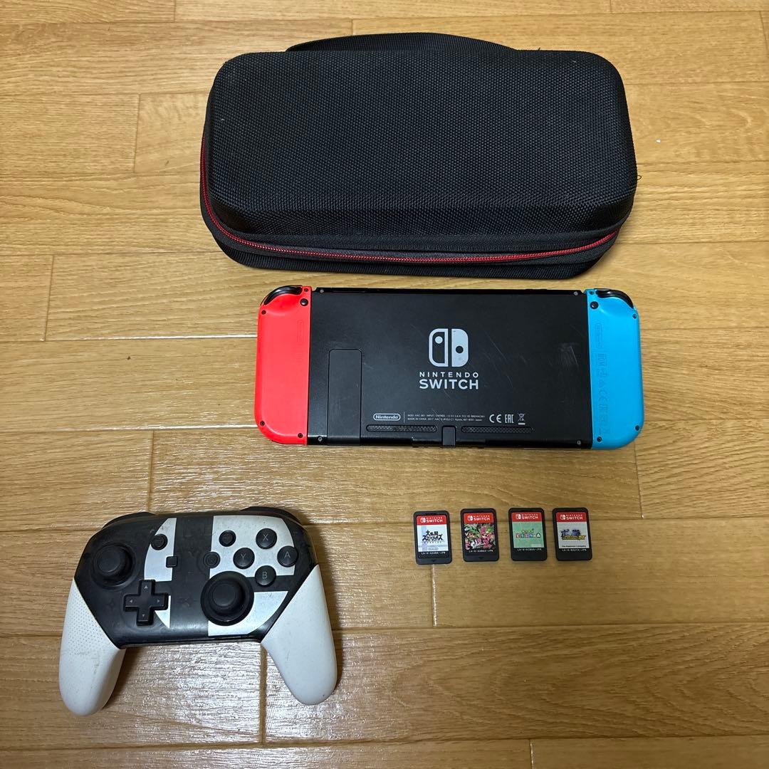 Nintendo Switch 本体 再初期型 コントローラー ケース付き