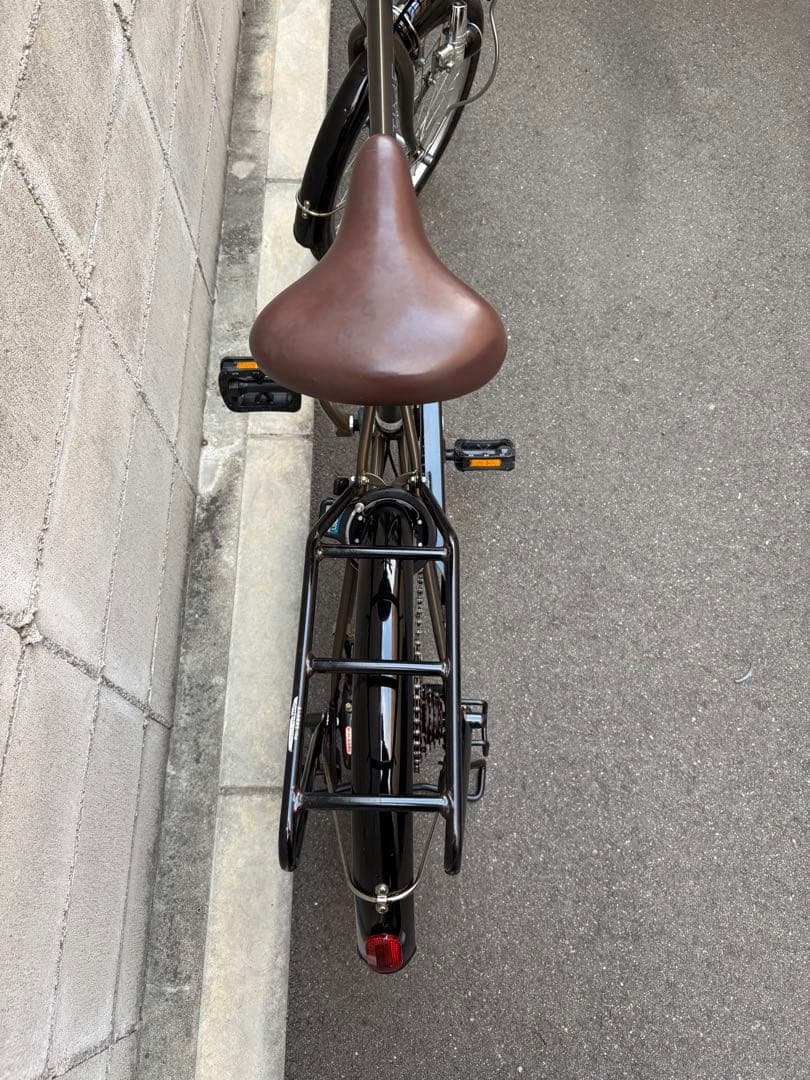 <両タイヤ新品>ミニベロ　カーキ