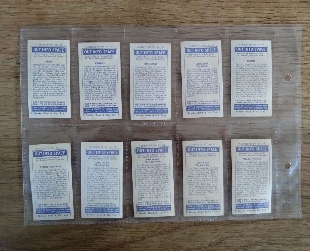 1958年◆シガレットカード＜イギリス＞◆宇宙へ 全50種◆アンティークカード