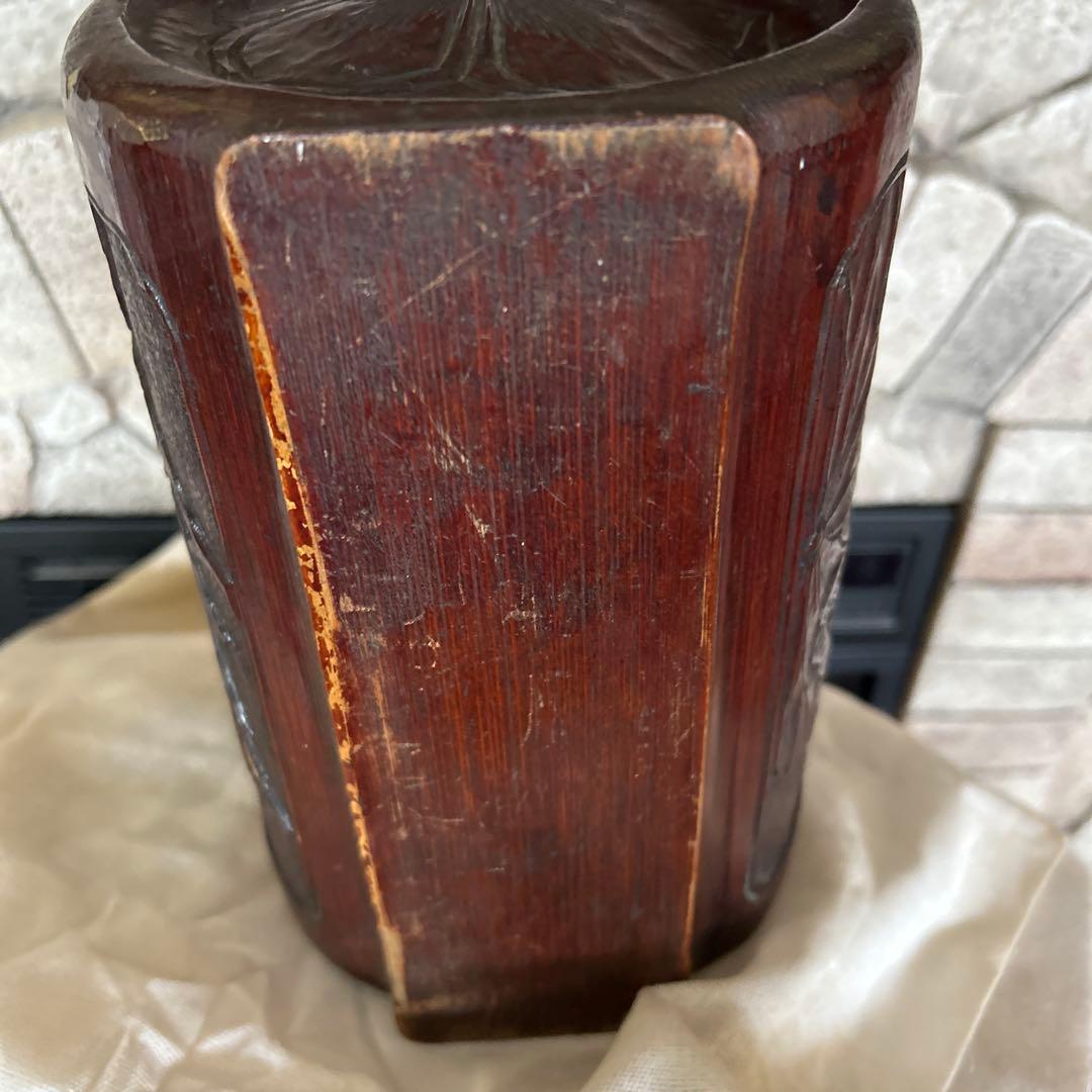 竹　バッグ　中国？　骨董品　アンティーク