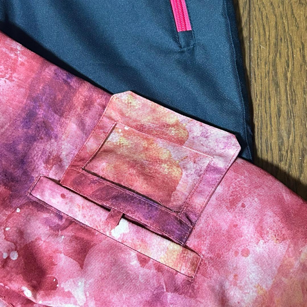 【美品】女性用スノーボードウェア（ピンク・ネイビー）