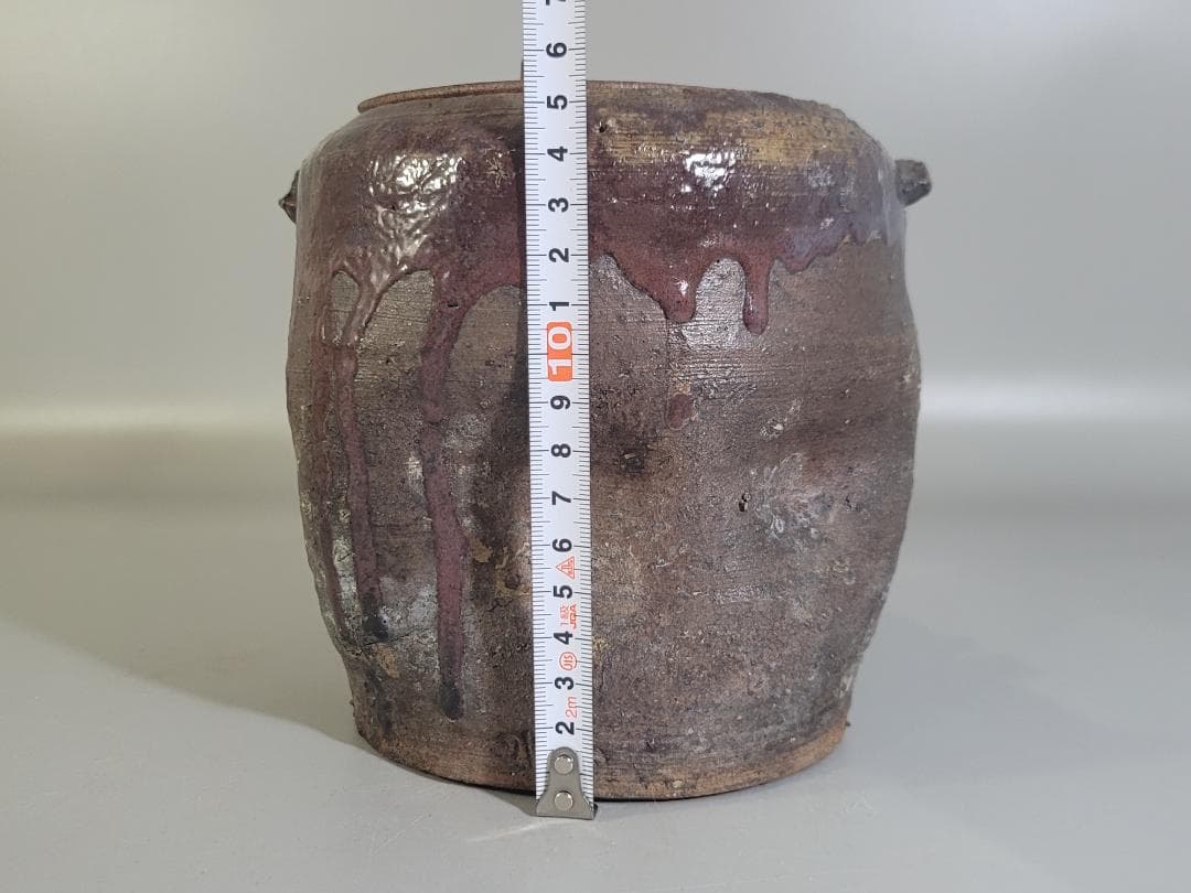 古美術 茶道具 古志賀焼 水指 時代物 DT164