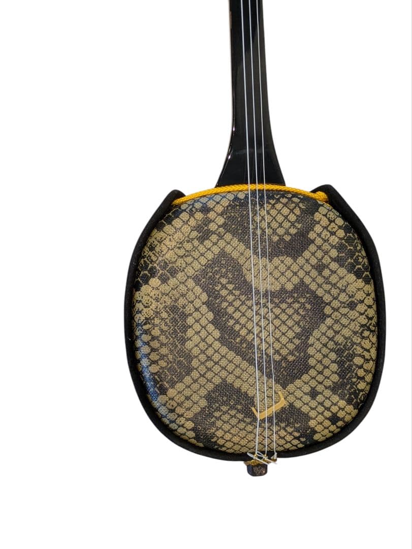 三線 ヘビ柄 専用ケース付き
