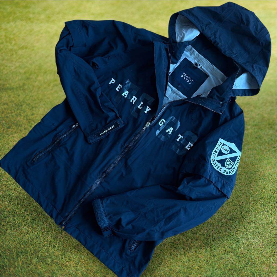 パーリーゲイツ　ジャケット　レイン　2way パーカー　L〜XL相当 紺　濃紺