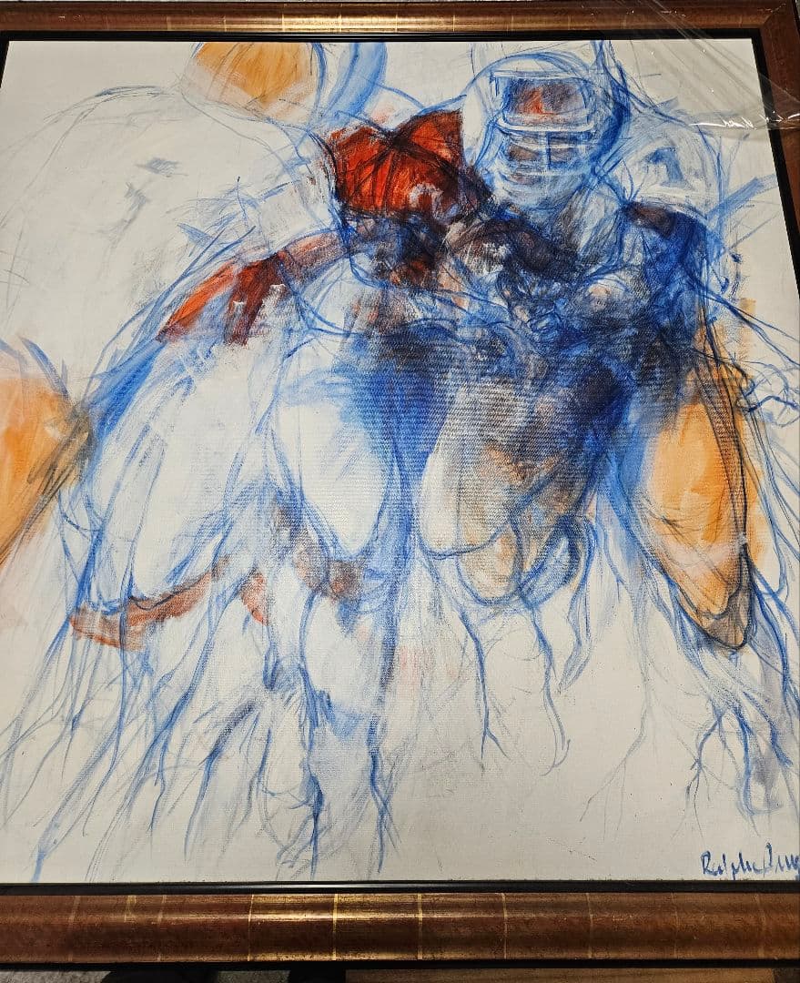 Ralf Augsburger S50号の傑作 躍動感溢れるアブストラクトアート